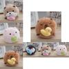Cozy Fluffy Penguin Plush Toy Hanging Keychain Soft Stuffed Animal Cute Decorative Pendant