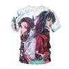 Summer Fashion Anime 3D Printing Cool Men's T-shirt Trend Personality Harajuku Style Loose High Quality LeisureTees Tops