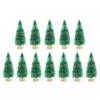 12pcs Mini Christmas Tree Pine Tree DIY Christmas Decorations For Home Table Navidad Xmas Ornaments New  Decor Kids Gift