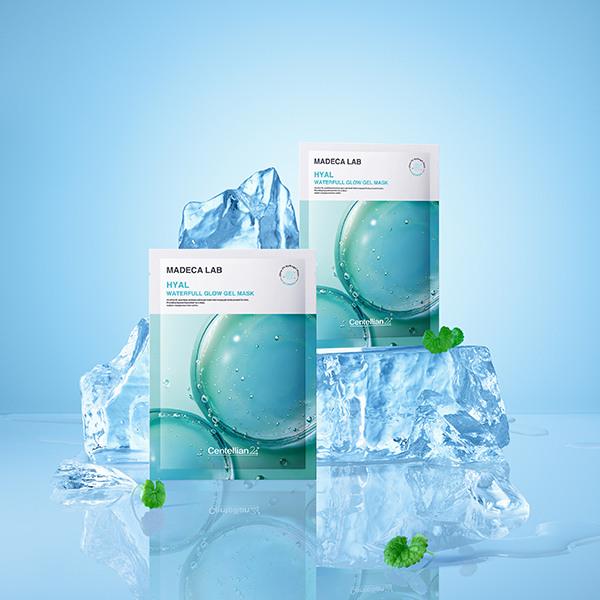 Madeca Lab Hyal Waterful Glow Máscara de Gel (10 folhas)