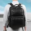 Borsa da uomo in vera pelle con tracolla e strato superiore in pelle di mucca, borsa per computer di grande capacità, zaino da lavoro premium