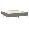 Exclusive House - Bed Slat Base with Mattress Dark Grey 180x200cm Fabric