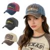 Unisex Distressed Embroidered Texas Baseball Cap Vintage Washed Trucker Hat Fahion Outdoor Dad Hat Adjustable Casual Sun Hat