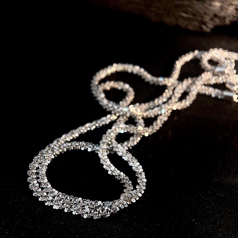 Sparkling Temperament, Light Luxury, Layered Collarbone Chain, Starry Necklace, High-end Temperament