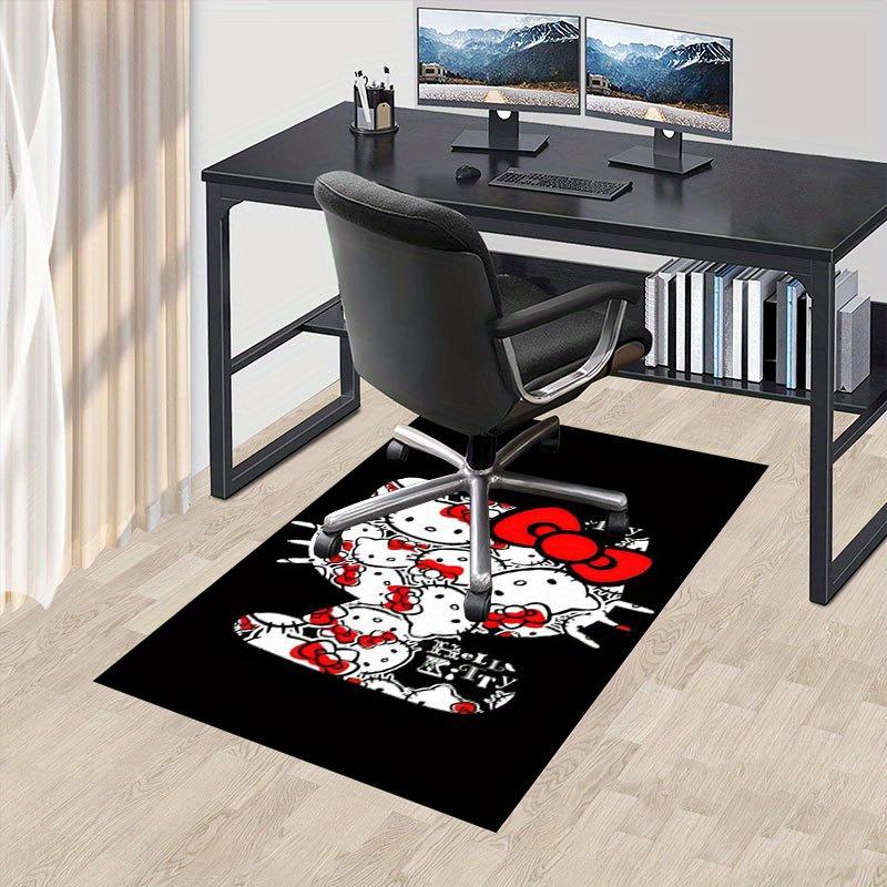1 Stück Sanrio Hello Kitty Meerjungfrau Aufdruck Büroteppich Rechteckiger Teppich Unter dem Tisch, Perfekte Raumdekoration für Wohnzimmer, Schlafzimmer, Küche, Rutschfester Boden