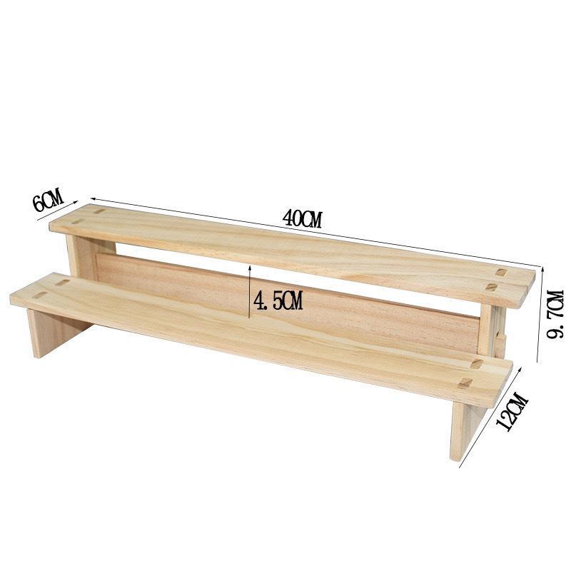 Rustikaler Holz-Display-Ständer 1 Stück Dekoständer für Dessertfiguren Schmuckorganisation Hochzeitsfeier Dekoration