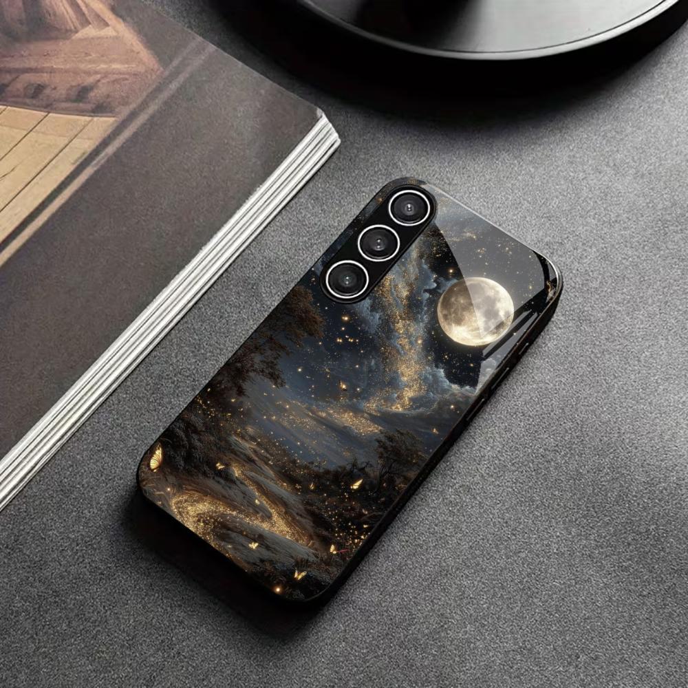Protective Exquisite Luxury High-end PhoneCase Glass TPU PhoneCase for Samsung Galaxy S26 S25 S24 S23 S22 S21 FE,Ultra,Plus