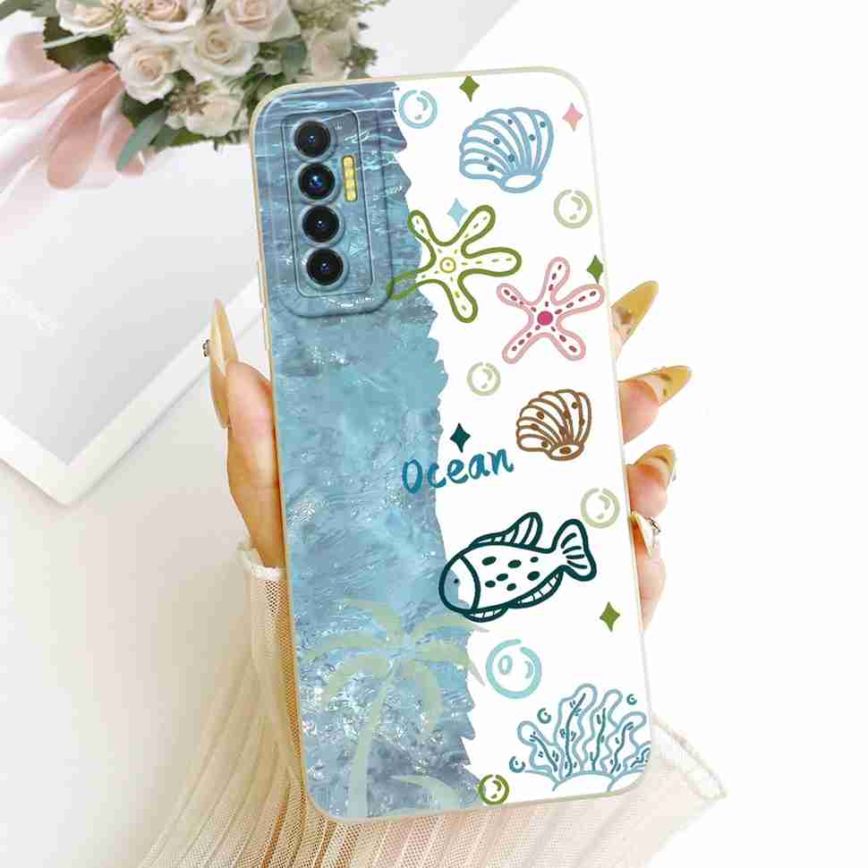 For Tecno Camon 17P Case CG7 CG7n Cute Sunflower Soft Silicone Back Cover For Tecno Camon 17 P 17P Phone Cases Shockproof Fundas