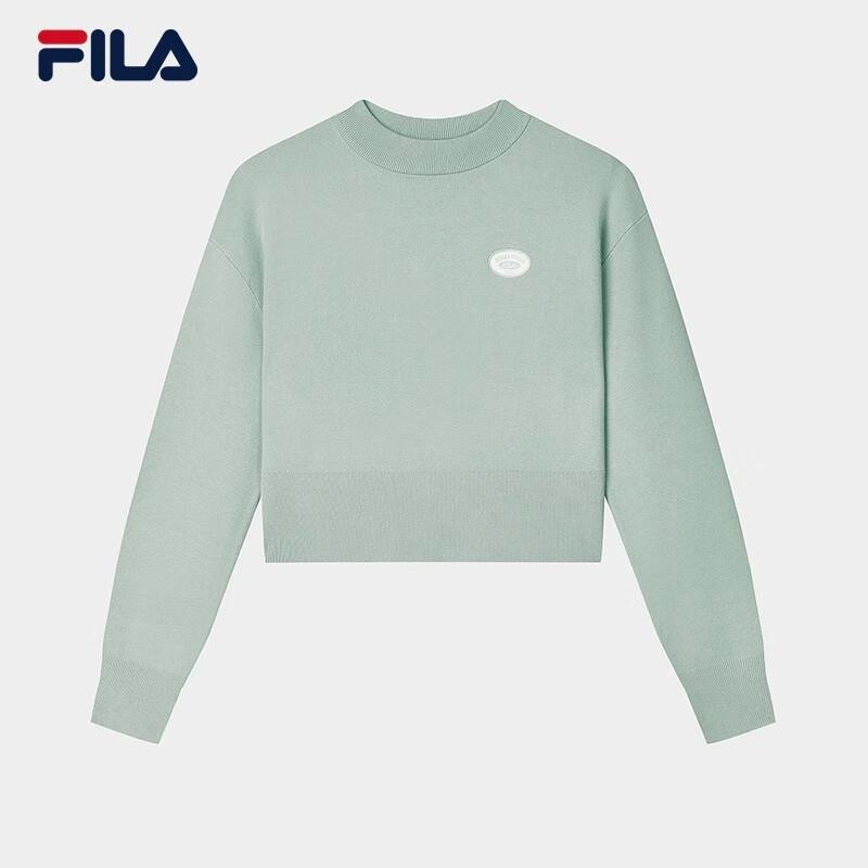 FILA Women's 2024 Winter Short Knitted Pullover Sweater