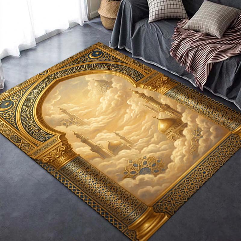 2025 New Muslim Carpet Rug for Living Room Bedroom Home Sofa Decoration,Kids play Non-slip Floor Mat128