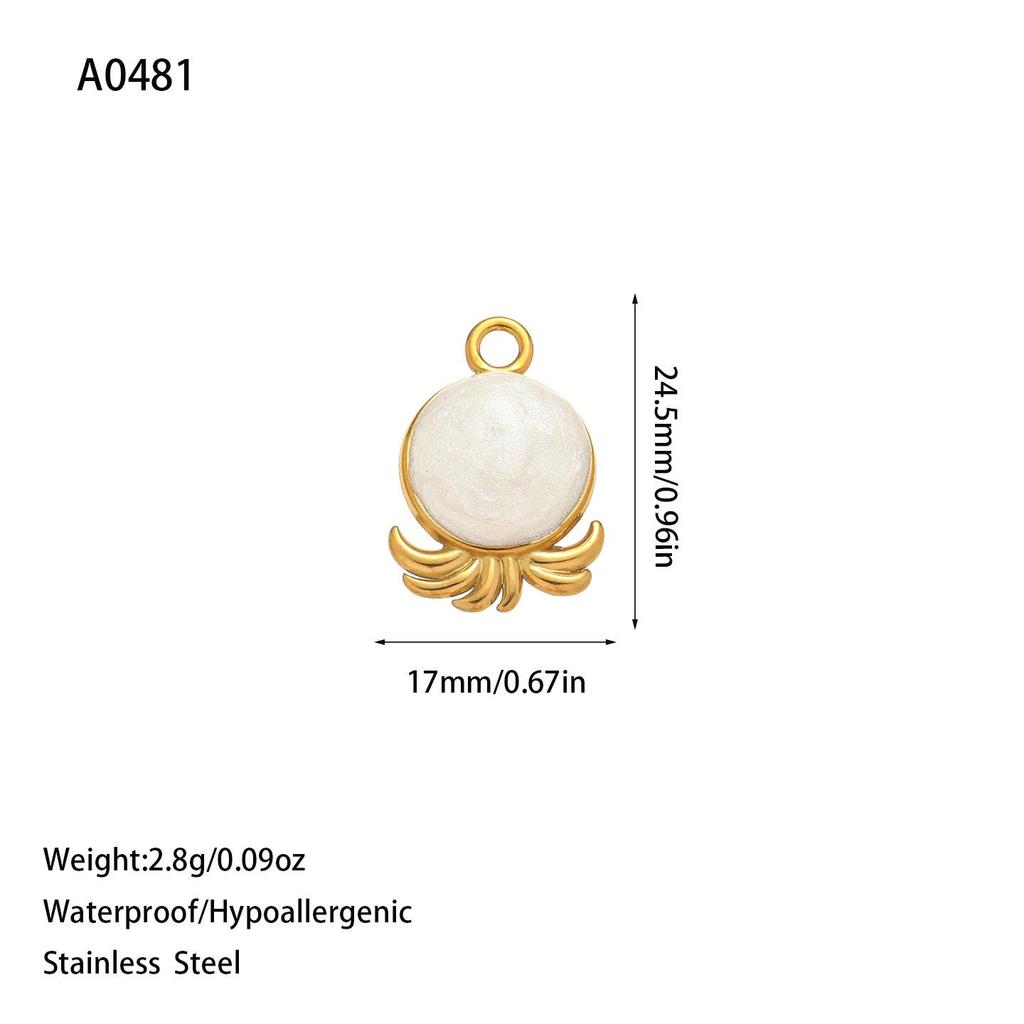 Trendy European & American Titanium Steel Enamel Jewelry: Pendant, Bracelet, Necklace, Earrings In Stainless Steel