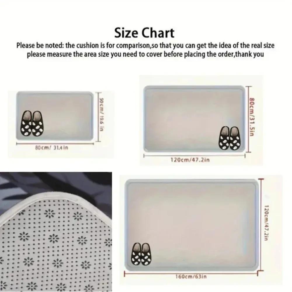 Yin Yang Elefant Livets Träd Design Dörrmatta Halkfri Entré Badrum Kök Golv Dörrmatta Toalettmatta Matta Fotmatta Dörrmatta