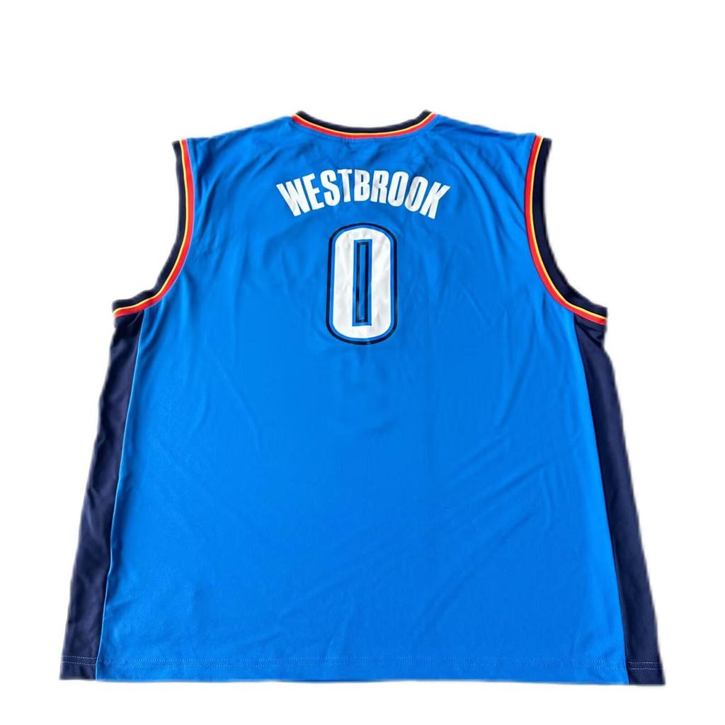 adidas NBA Russell Westbrook Thunder 0 V-Neck Sleeveless Basketball Jersey Unisex Jersey 7818A-3CB-ANR1071