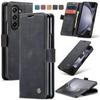 Vintage creditcardhouders portemonnee flip PU lederen tas voor Samsung Galaxy Z Fold 4 5 3 schokbestendige magneet standaard cover