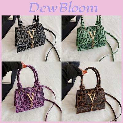 Chic Vintage Leopard Print Commuter Small Square Bag Fashionable And Versatile For Daily Use
