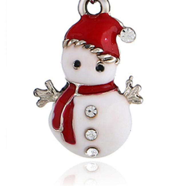 Home Supplies Christmas Snowman Earrings Drop Dangle Cartoon Gift Jewelry for Women Girls Party Acce