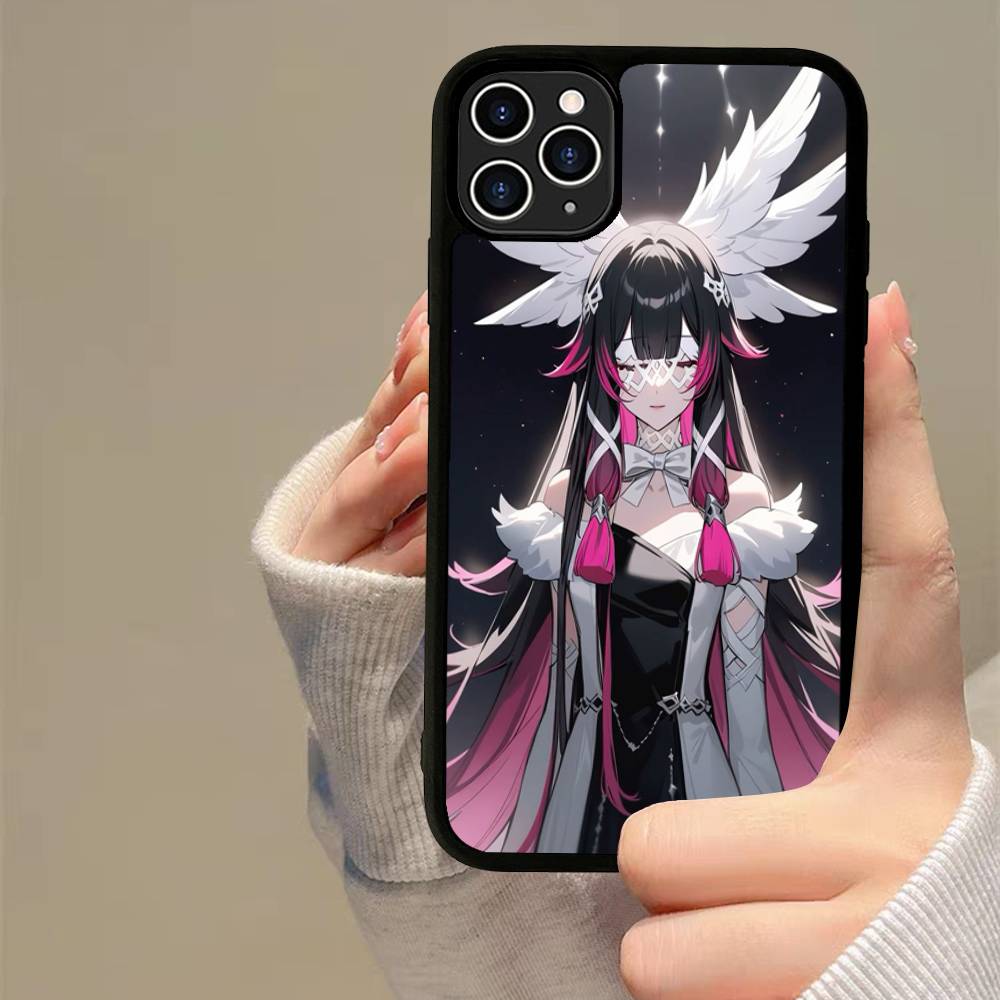 Genshin Impact Columbina PC+TPU Fodral För iPhone 17 16 15 14 13 12 11 Pro Max Plus Kawaii Tecknad Fodral