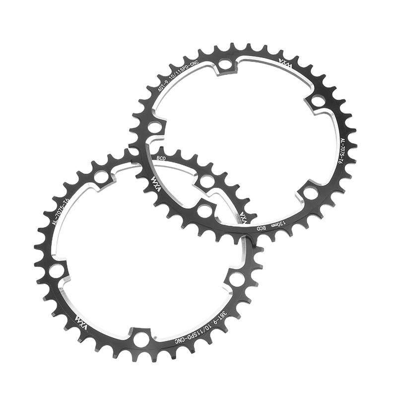 130 BCD Dviračio priekinė žvaigždė Siaura plati Žvaigždės 38-60T Al7075 Dantratis Road Bike Dėtuvė teigiama ir neigiama plokštė