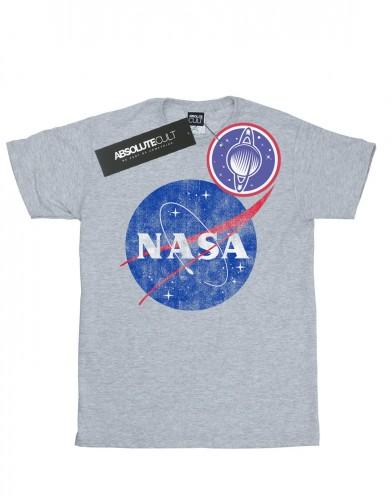 NASA Boys Classic Insignia Logo Distressed T-Shirt