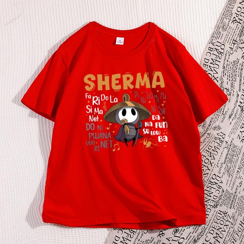Sherma Song T Shirt Funny Game Quote TShirt Cotton Casual Short Sleeve Round Neck Tees Unisex Streetwear Male Clothes Tops