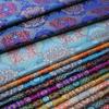 100x75cm Chinese Mongolia Garment Fabric, Decorative Costume Robe, Manual Jacquard Brocade, Antique Silk Cloth