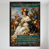 Vintage Es war einmal Mädchen mit Hunden & Garten Metallblechschild - Dekor im Stil des 19. Jahrhunderts für Bar Pub Zuhause Cafe Wandkunst