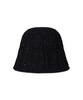 Bajal Vz Label Cable Knit Bucket Hat Black