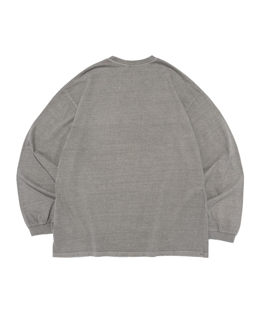 CARGOBROS FOR WOMAN Pigment Logo Oversized Long Sleeve (Grey)