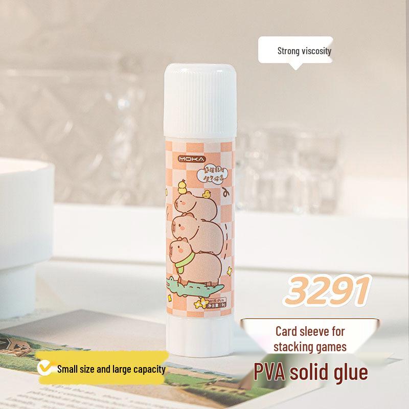 Capybara PVA Glue Stick - Small, Strong Adhesive for Office & School Supplies