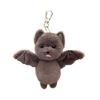 Multifunctional Bat Shape Plush Charm for Keys and Bags Stuffed Animal Pendant Keychain Creative Halloween Accessory