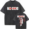 Rock Band Bad Omens Tour חולצת טי וינטג' שטופה גברים נשים היפ הופ גותי רפויה צווארון עגול שרוול קצר חולצות טי מעריצים סטריט ויר