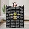 Shrek is liefde Shrek is Leven Dekens Flanel Vintage Ademend Plaid voor Beddengoed Lounge Lente/Herfst