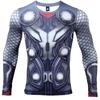 2024 Camisetas Cómodas THOR Impresas en 3D para Hombre Camisa de Compresión Ropa para Cosplay de Héroe Tops de Manga Larga Ropa para Gimnasio Fitness Bodybuilding