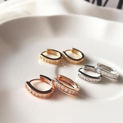 Nechifu Dames Minimale Klassieke Ring Zilveren Oorbellen