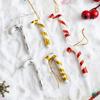 Rot und Weiß Zuckerstangen Weihnachtsbaumschmuck - Silber Gold Handgefertigte Dekorationen