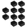 10Pcs Heat Sink Black Thick Material with Adhesive Aluminum Cooling TP37 X 24 X 24