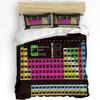 Chemical Experiment Carton Soft Duvet Cover Bed Beding Set Double Home Textile Comfortable Quilt Cover Pilowcases Bedrom Beding Set No Shet