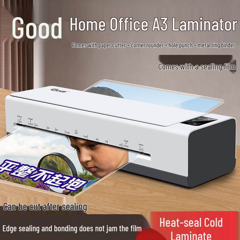 399 Sealing Machine: A3/A4 Fully Automatic Laminator for Home, Office, or Kindergarten.