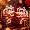 Gift DIY Material Package Lion Dance Lantern Paper Festival Lanterns Handheld Style DIY Handmade Lantern New Year