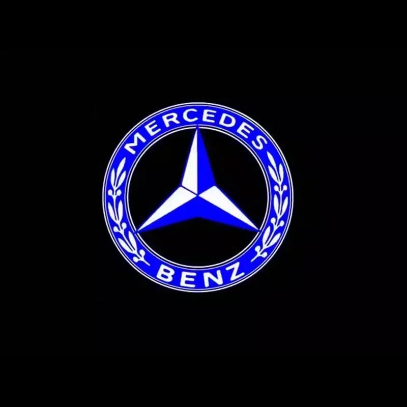 CQO1 2PCS LED Car Door HD Laser Projector Lights Door Welcome Lamp Mercedes Benz Amg A C E GLC GLA GLE W205 W212 W213 X253 X156 W166