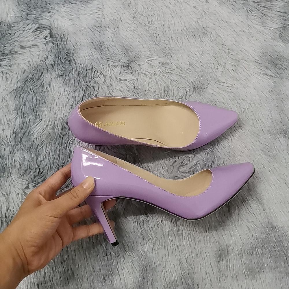 Dámské klasické lodičky OL vysoké podpatky sexy 9cm špičaté boty na jehlách Dámské elegantní pohodlné dámské červené boty na svatební párty