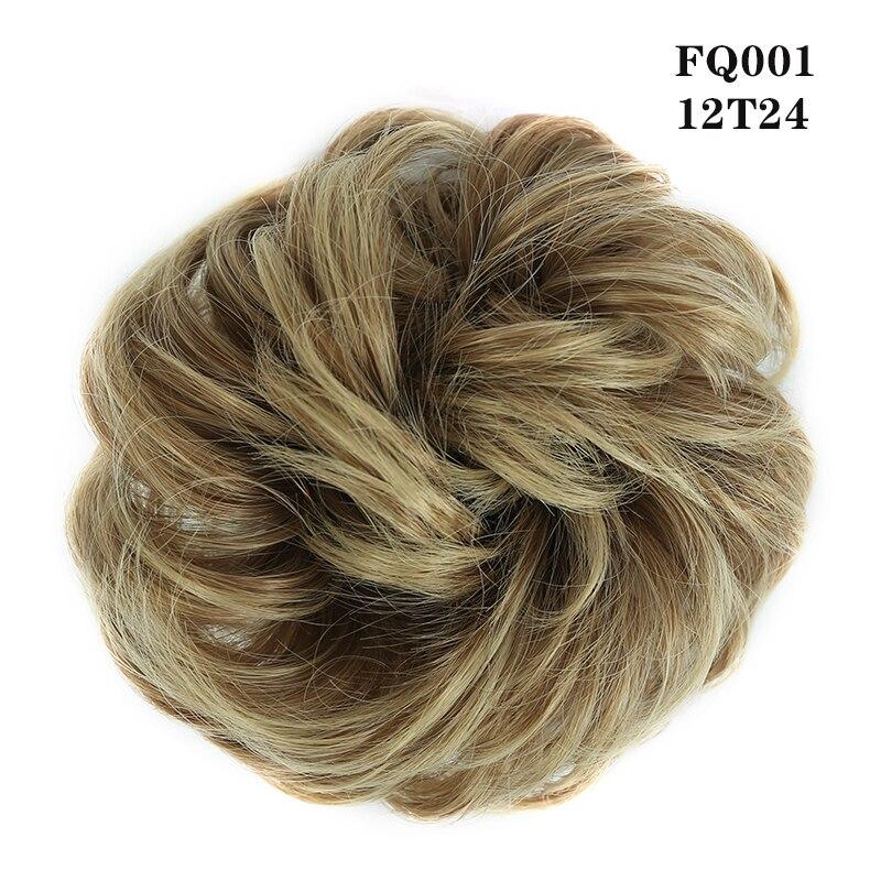 Hair Ring Wig New Synthetic Hair Scrunchies Chignon Elastic Band Made Of Hair Messy Curly Hair Bun Hairpiece Ponytail For Women Heat Resistan LUPU