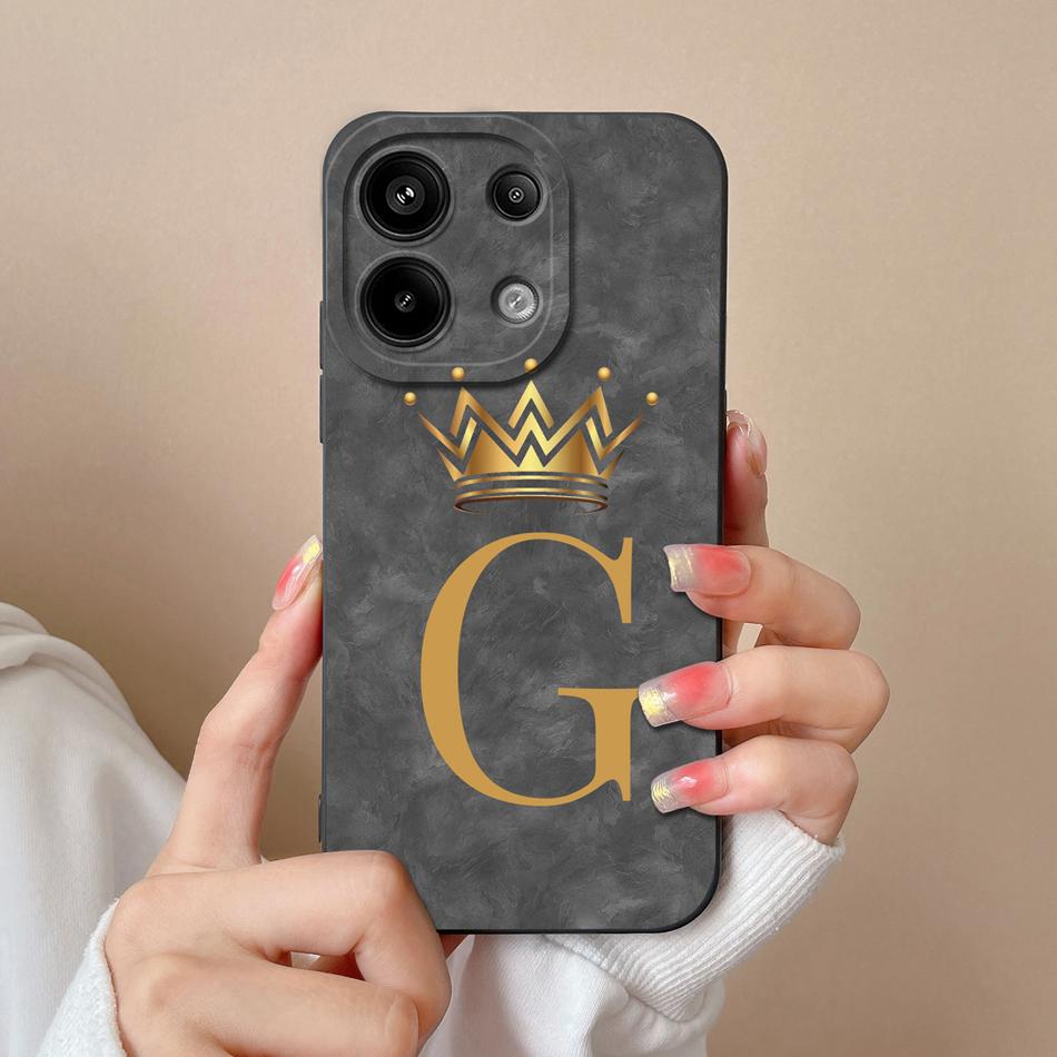 For Redmi Note 13 Pro 4G 5G Case Cute Panda Letters Back Cover For Xiaomi Redmi Note13 Pro Plus Soft Liquid Silicone Phone Cases