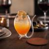 Vampire Shape Wine Glasses, Transparent Cocktail Glass with Drinking Tube, Novelty Glass Cup for Wine, Champagne, Juice, Home, Bar, Party Decor