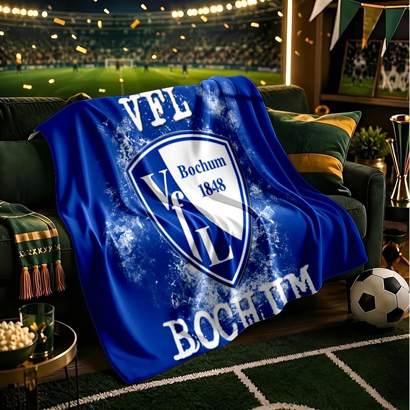 Bochum Wappen Decken Flanelldecken Plüsch für Sofa Bett Geschenke für Männer Frauen Reise Picknickdecke Weihnachten Fan Geschenke
