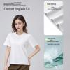 Damen Tencel Lyocell Baumwolle Kurzarm Freizeit T-Shirt Klasse A