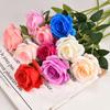 Vibrant 50cm Long Stem Artificial Roses Exquisite Fake Silk Flowers For Home Decor