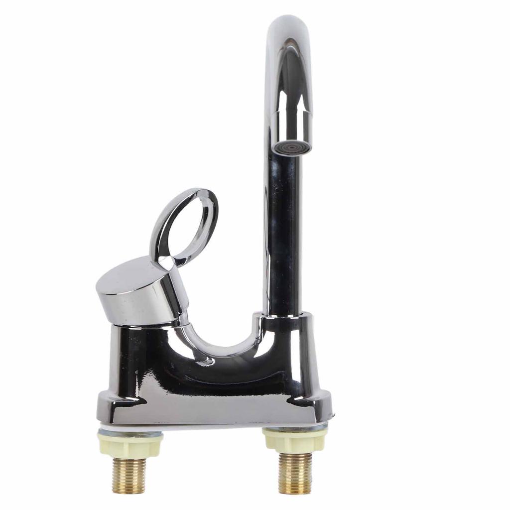 G1/2 Bathroom Basin Faucet Hot and Cold Water Mixer Dual?Hole Water Tap for Kitchen Home
