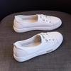 Cowhide Small Single Shoes Women's Spring, Autumn and Summer New Women's Shoes Shallow Mouth Breathable One Pedal Flat Bottom Versatile White Shoes