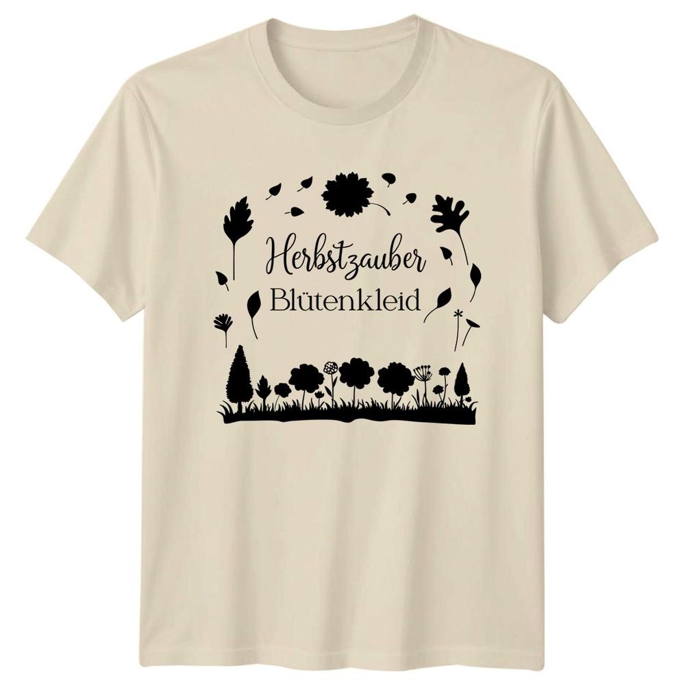Autumn Magic Floral Dress Unisex T-Shirt Autumn Flowers Nature Birthday Gift